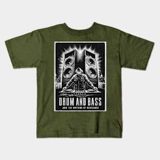 Drum and Bass - Rhythms Of Resistance Kids T-Shirt